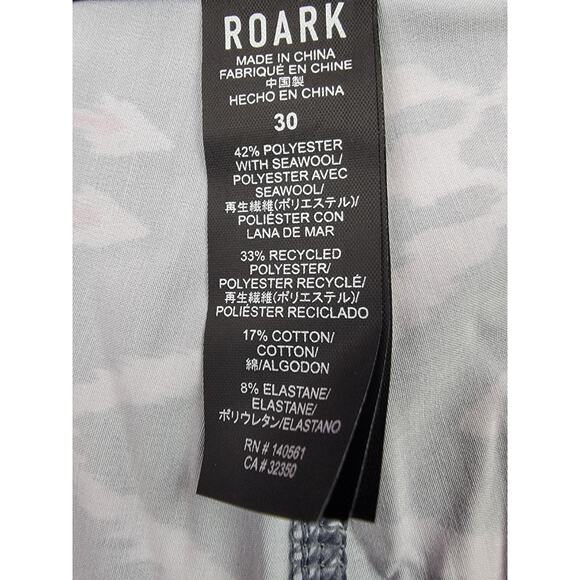 Roark Board Shorts Mens 30 Gray Yellow Geometric The Chiller Beni Outdoor Active - Picture 3 of 16